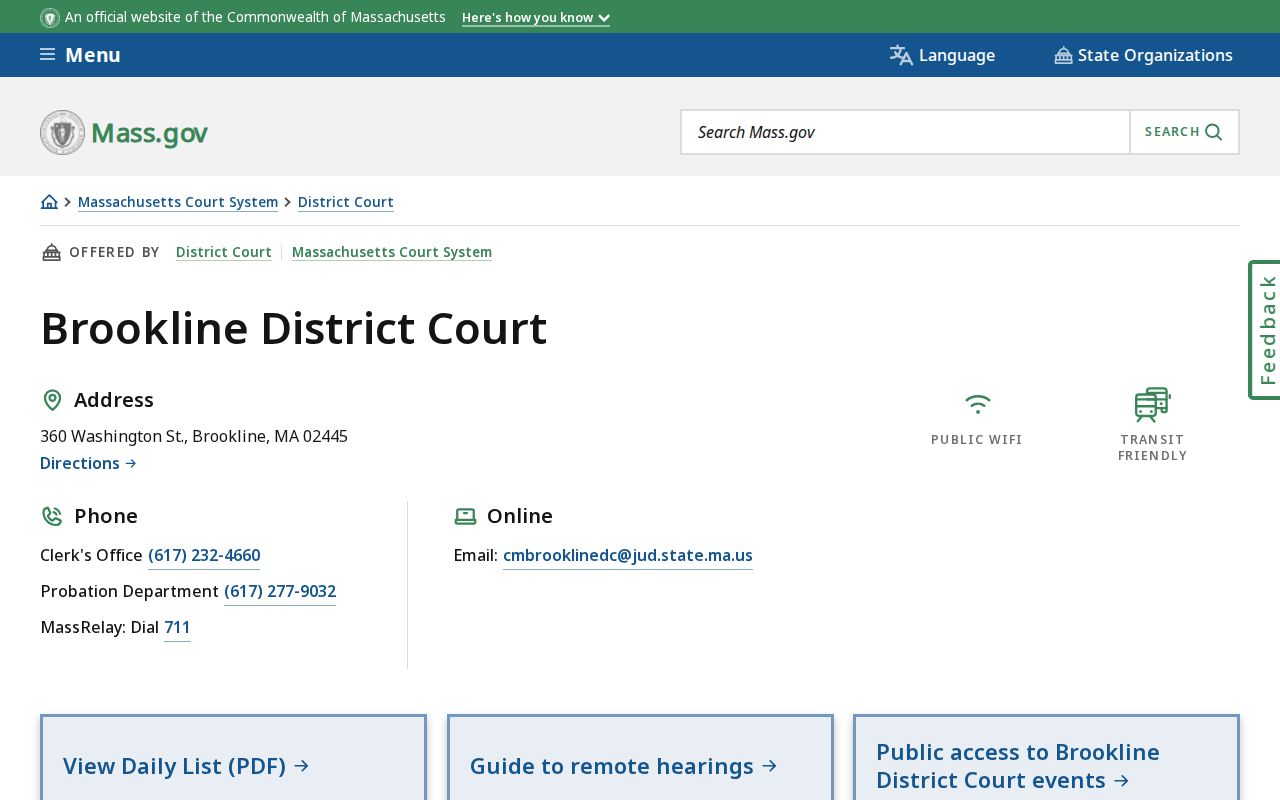 Brookline resident lookup Brookline District Court details