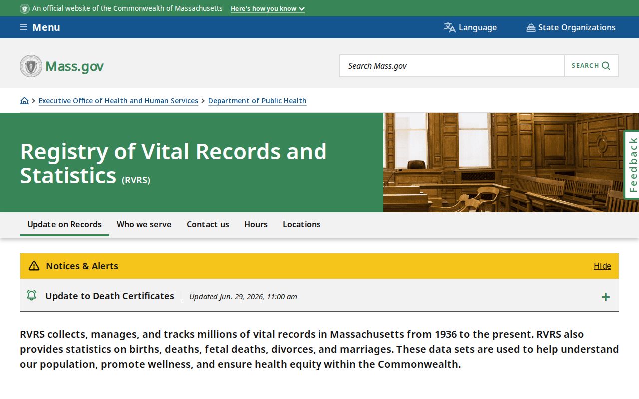Brookline resident lookup Massachusetts Registry of Vital Records and Statistics