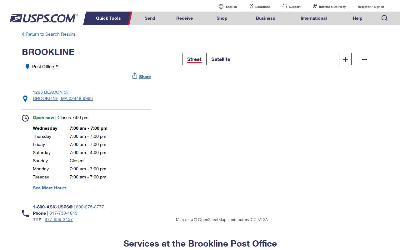Brookline ZIP code directory Brookline Post Office details